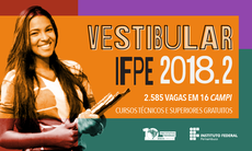 IFPE lança Vestibular 2018.2